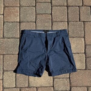 The Men's Store Navy Flat Front Shorts